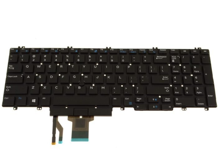 For Dell Precision 7730 / 7530 / 7740 / 7540 Laptop Keyboard with Stick Pointer - Non-Backlit - 0NMVF