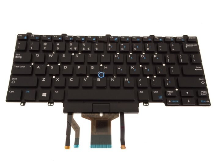 US INTL - For Dell Latitude 5490 / 7490 / 5495 Laptop Backlit Keyboard - Dual Point - 4VMV0