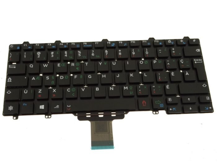 French Canadian PQ - For Dell Latitude 3150 / 3160 Laptop Keyboard Non-Backlit - 83DR3