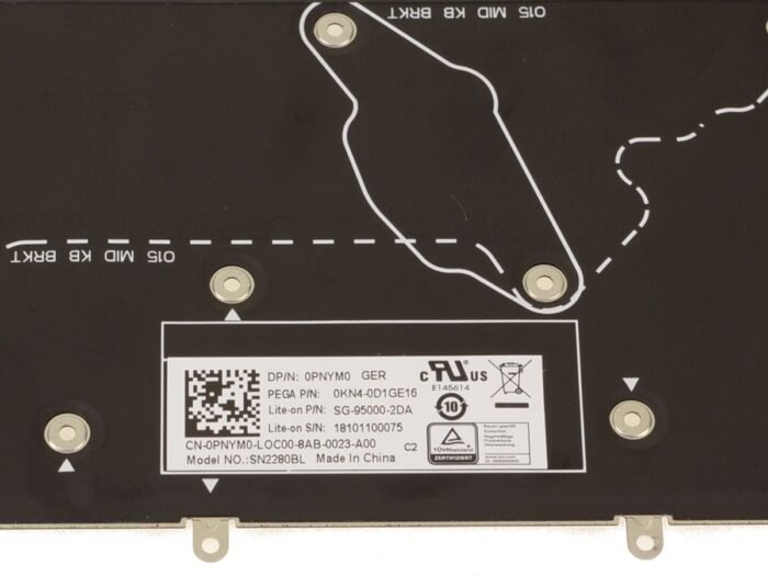 Germany - For Alienware m17 / m15 Backlit Laptop Keyboard Assembly - PNYM0 - Image 2