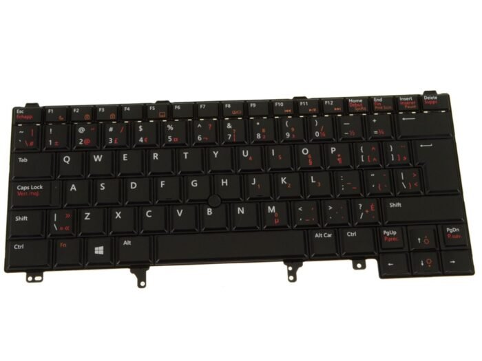 French-English For Dell Latitude E6430 / E5430 / E6330 Laptop Keyboard - Non-Backlit - TP2TV