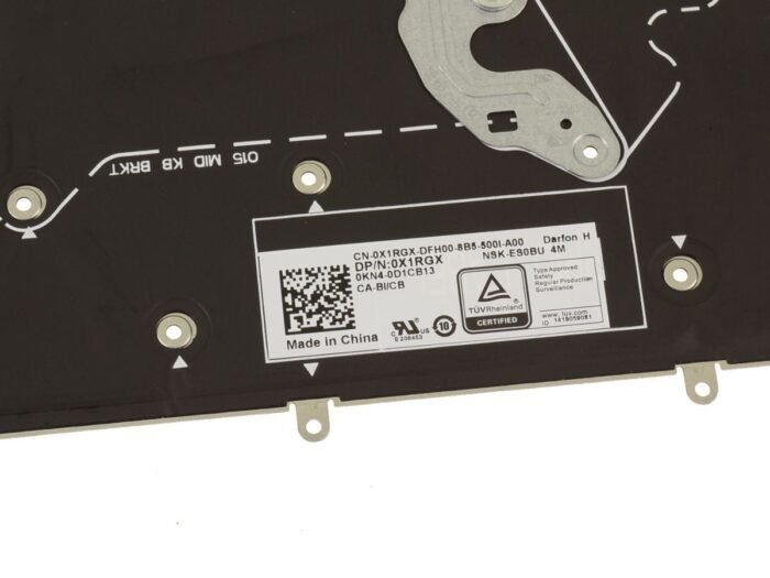 French English - For Alienware m17 Backlit Laptop Keyboard Assembly FR-ENG - m17 Kit - X1RGX - V45YV - Image 2