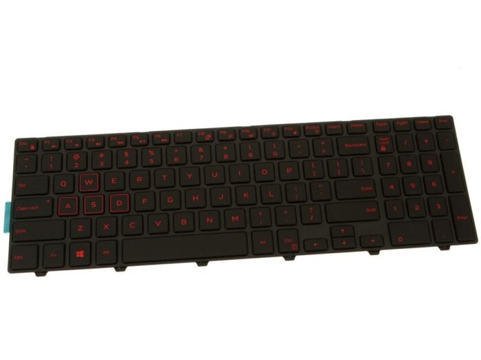 For Dell Inspiron 15 (5577 / 5576) Laptop Red Backlit Keyboard - V9F14