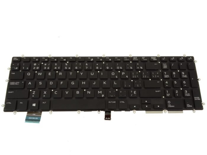 French English - For Alienware m17 / m15 Backlit Laptop Keyboard Assembly FR-ENG - X1RGX