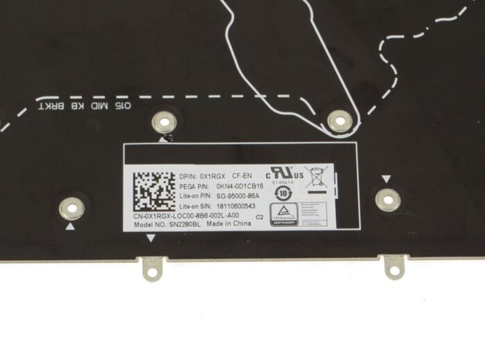 French English - For Alienware m17 / m15 Backlit Laptop Keyboard Assembly FR-ENG - X1RGX - Image 3