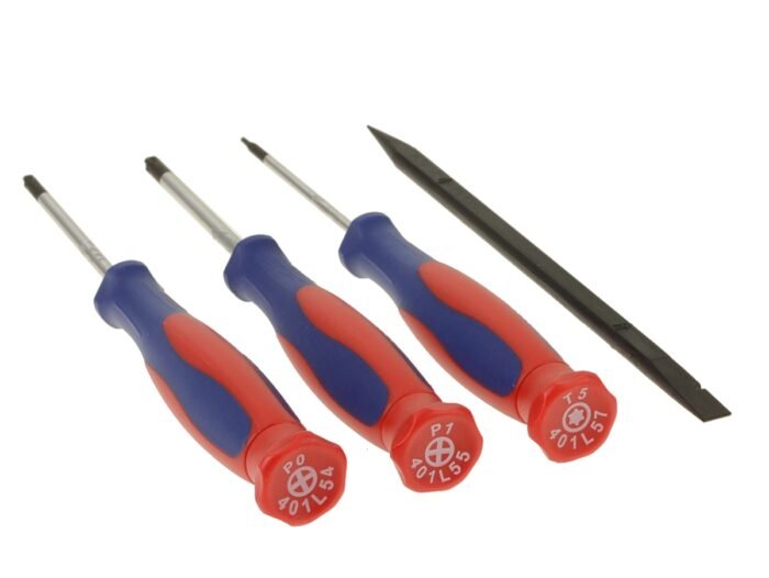 4-Piece Laptop Repair Tool Kit - Phillips - Torx T5 - Plastic Scribe - Image 2