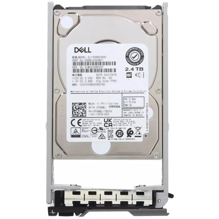 For Dell 400-AUTO 2.4TB 10K SAS 12Gbps 512e 256MB Hot Plug Hard Drive