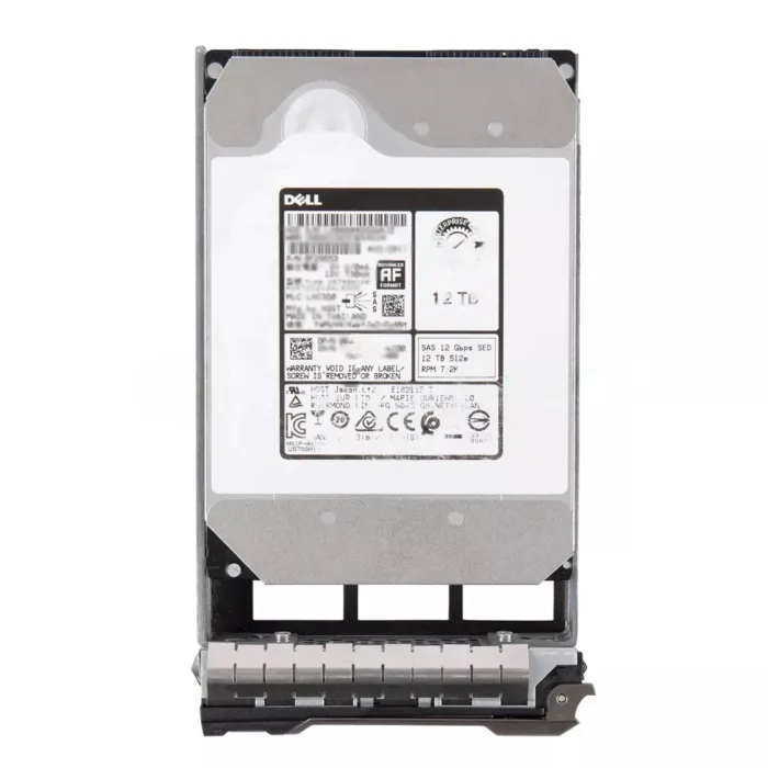 For Dell 400-AXLL 12TB SED 7.2K 3.5inch 12Gbps 512e 256MB 13G Hot Plug HDD