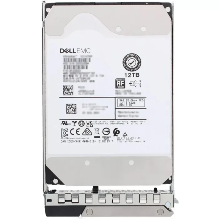 For Dell 400-AXLN 12TB SED 7.2K 3.5inch 12Gbps 512e 256MB 14G Hot Plug HDD