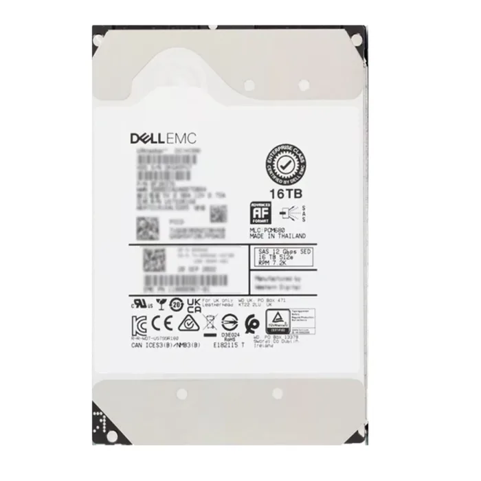 For Dell AA715978 Exos X16 16TB SAS-12Gbps 7.2K 512e/4kn 3.5" Hdd