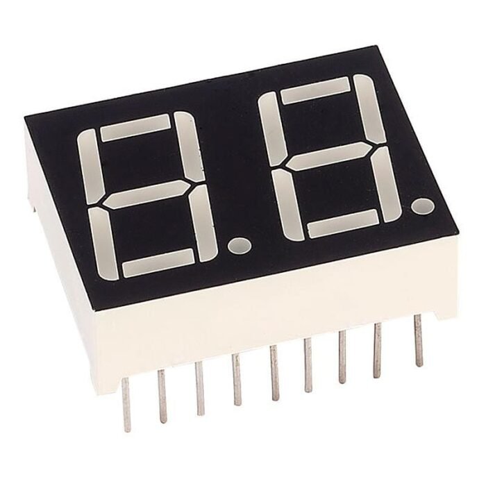 Original Two-Digit Seven-Segment Common Cathode Display - Red - PartsCountry